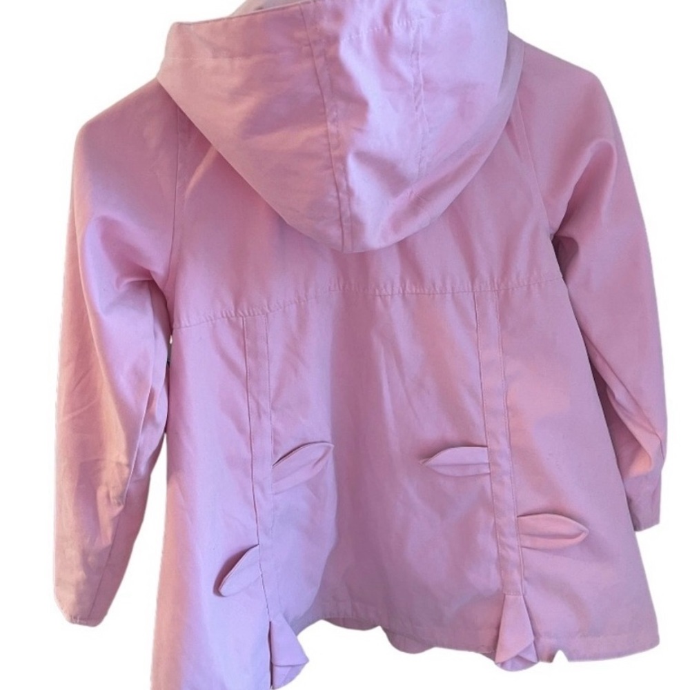 London fog girls pink hooded rain coat jacket size 6 - Picture 2 of 7